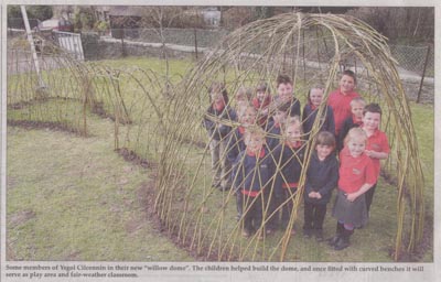 Cillcennin School Living Willow Structure
