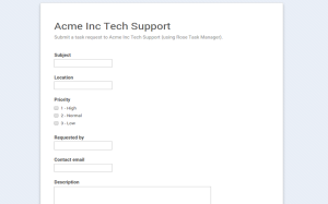 Rose Task Manager - Acme Inc Tech Support - 1280